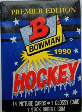 1990-91 Bowman Hockey Premier Edition - 14 cards per pack