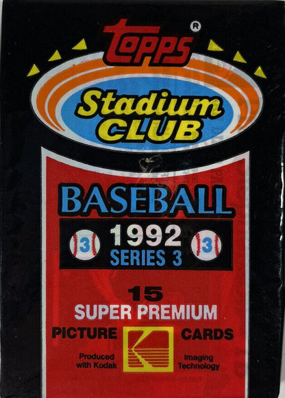 1992 Stadium Club Series 2 Baseball -  15 cards per pack