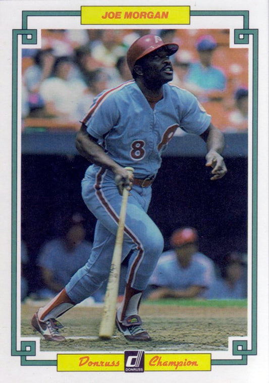 1984 DONRUSS CHAMPIONS "OVERSIZED CARD" #44 JOE MORGAN PHILADELPHIA PHILLIES