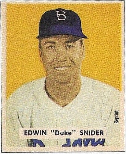 1949 Bowman #226 DUKE SNIDER Rookie Reprint Rookie Card Brooklyn  Dodgers