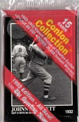 1992 Conlon Collection - Historic photo Baseball Cards - Packs 15 Cards per Pack