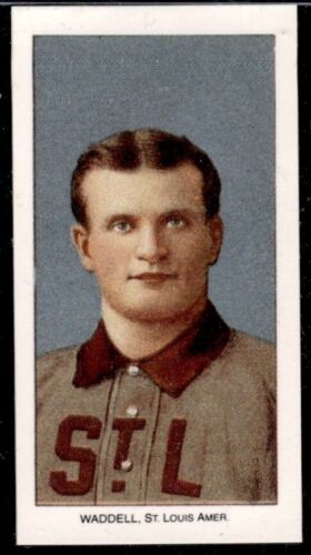 SOON - 1909 T206 Rube Waddell  w/facs, auto back - Tobacco Card Reprint )