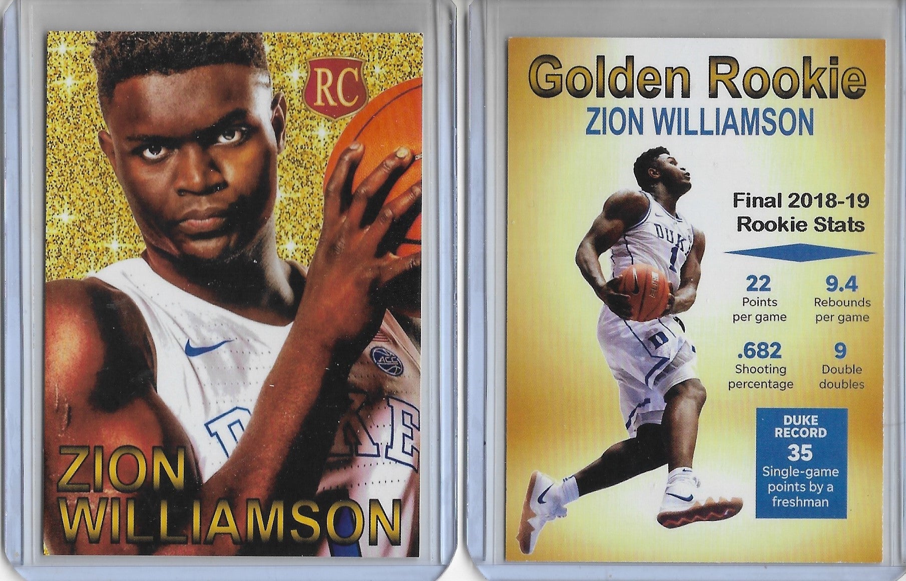 ZION cheapest WILLIAMSON ROOKIE CARD LOT OF 3