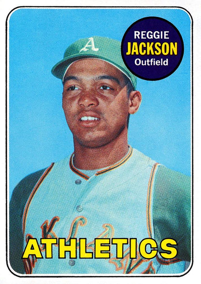 1969 Topps Reggie Jackson #260 Rookie Reprint Card - Oakland Athletics