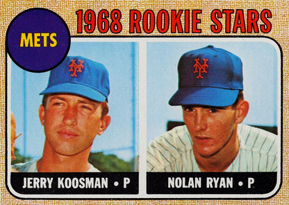 1968 Topps #177 NOLAN RYAN Rookie Repint Card  New York Mets