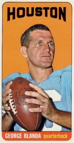 1965 Topps # 69 George Blanda - Houston Oilers Tall Football Card MINT