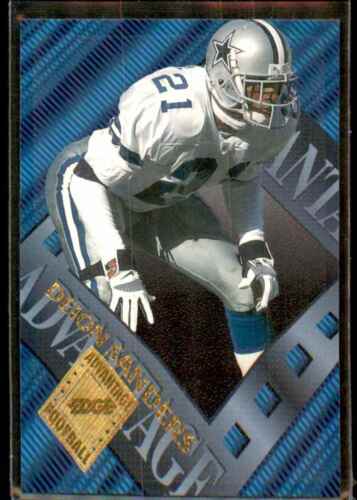 1996 COLLECTORS EDGE ADVANTAGE #34 DEION SANDERS DALLAS COWBOYS  FOIL CARD HOF