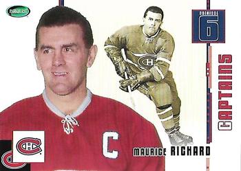 2003 Parkhurst Original 6 #76  MAURICE RICHARD MONTREAL CANADIANS Captains Card