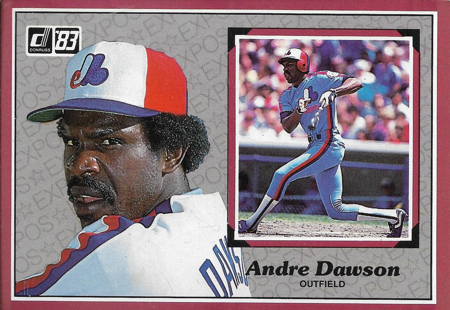 1983 DONRUSS ALL STAR - SUPERSTAR CARD #9 - ANDRE DAWSON - MONTREAL EXPOS