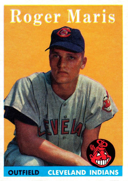 1958 Topps #47  ROGER MARIS Rookie Reprint Card CLEVELAND INDIANS**
