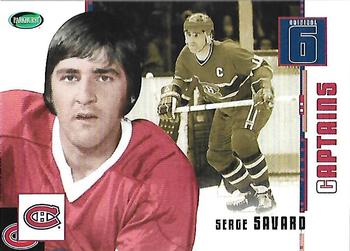 2003 Parkhurst Original 6 #80 SERGE SAVARD MONTREAL CANADIANS Captains Card