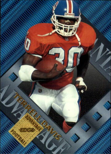 1996 COLLECTORS EDGE ADVANTAGE  INSERT CARD  #16 - TERRELL DAVIS BRONCOS DENVER BRONCOS