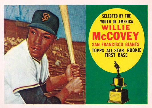1960 Topps #316 Willie McCovey Rookie Reprint Card  San Francisco Giants