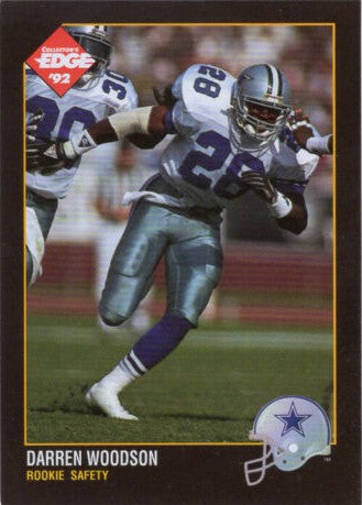 1992 COLLECTORS EDGE #232 - DARREN WOODSON DALLAS COWBOYS ROOKIE UPDATE: