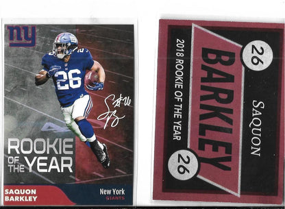 2018 Saquon Barkley ACEO Rookie of the Year - Mint - New York Giants