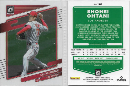 2021 Donruss Optic Prizm Parallel #192  SHOHEI OHTANI  - LOS ANGELES ANGELS