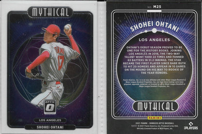 2021 PANINI DONRUSS SHOHEI OHTANI  LOS ANGELES ANGELS Angeles Mythical #M25