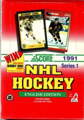1991-92 SCORE NHL HOCKEY PACKS -  15 Cards per pack