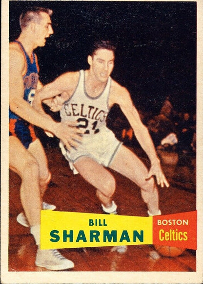1957-58 Topps #5 BILL SHARMAN - BOSTON CELTICS ROOKIE RP Card ---New 2023