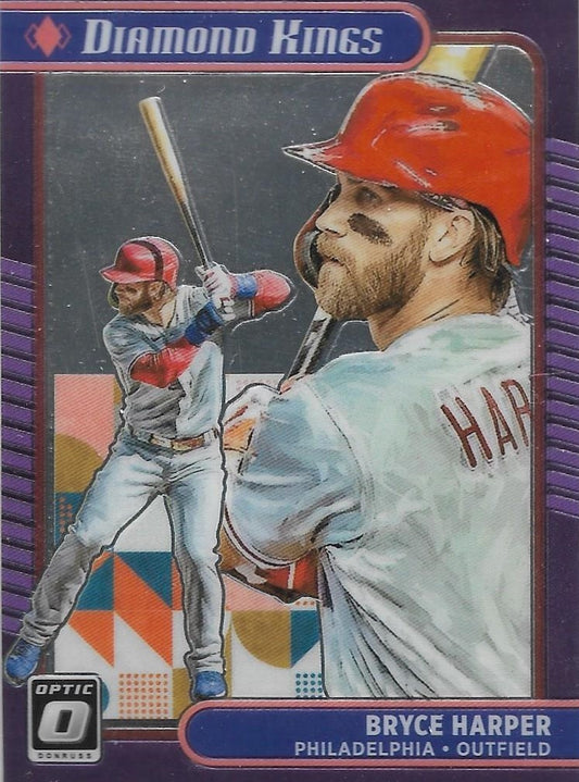 2021 Panini Donruss Optic Baseball Diamond Kings Insert - # 18 BRYCE HARPER - PHILLIES