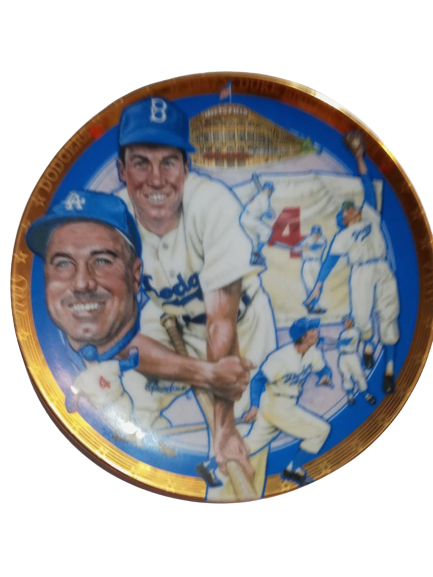 1992 Hamilton Collection DUKE SNYDER - BROOKLYN DODGERS 6" PLATE