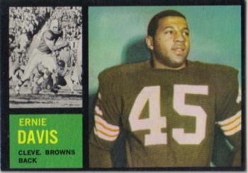 1962 TOPPS FOOTBALL #36 ERNIE DAVIS HOF -Rookie RP Card  Cleveland Browns