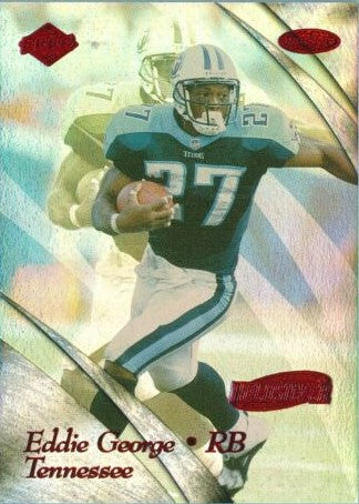 1999 COLLECTOR'S EDGE MASTERS HOLOSILVER RED FOIL - EDDIE GEORGE - TENNESSEE  TITANS