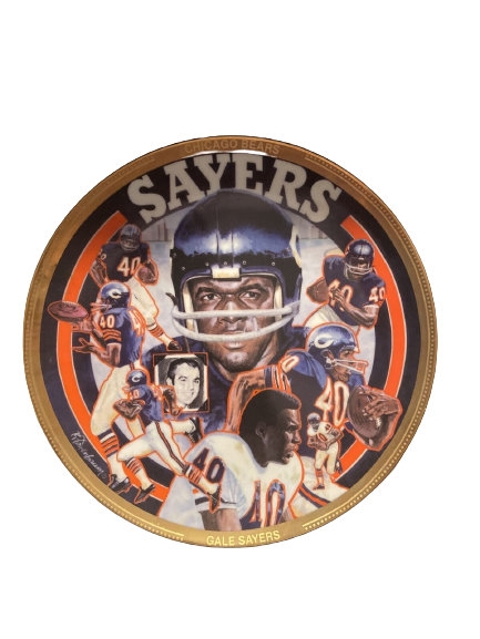 MID - Gale Sayers Chicago Bears HOFER 1993 Sports Impressions Plate w/COA # 511