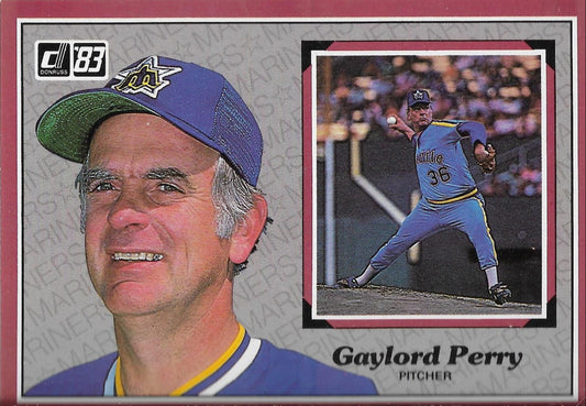 1983 DONRUSS ALL STAR - SUPERSTAR CARD #28 -GAYLORD PERRY -SEATTLE MARINERS -
