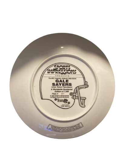 MID - Gale Sayers Chicago Bears HOFER 1993 Sports Impressions Plate w/COA # 511