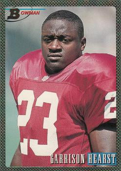 1993 Bowman #20 GARRISON HEARST Phoenix Cardinals Foil ROOKIE CARD