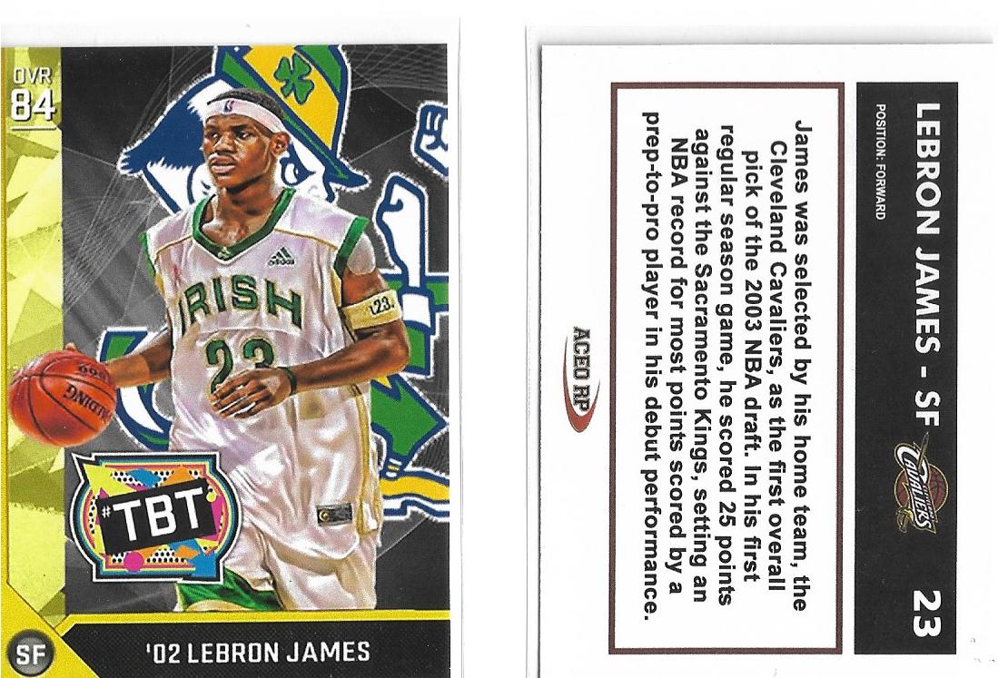 LeBRON JAMES 3 CARD LOT - EARLY ACEO CARDS - $1.25