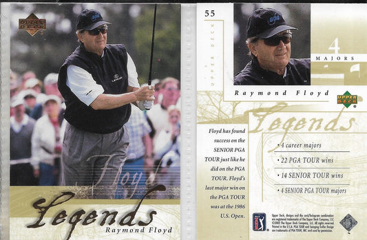 2002 UPPER DECK GOLF LEGENDS INSERT - #55 RAYMOND "RAY" FLOYD