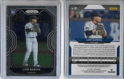 2021 Panini Prizm #90 LUIS GARCIA - HOUSTON ASTROS Silver Prizm ROOKIE CARD