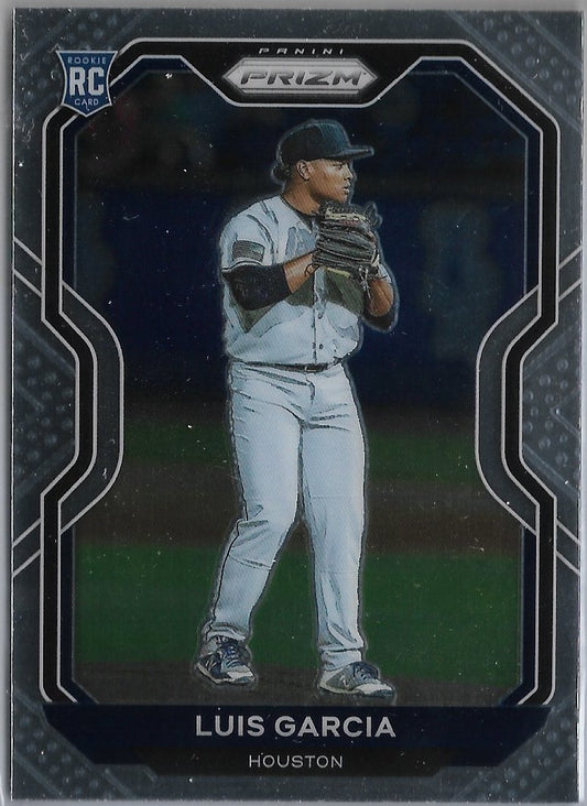 2021 Panini Prizm #90 LUIS GARCIA - HOUSTON ASTROS Silver Prizm ROOKIE CARD