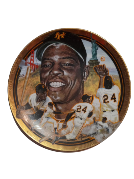 1992 Hamilton Collection WILLIE MAYS -SAN FRANCISCO GIANTS  6" COLLECTORS PLATE