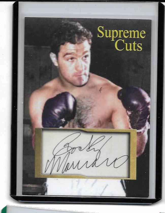 Rocky Marciano Supreme Cuts ACEO World Champion Card w.Facs. auto