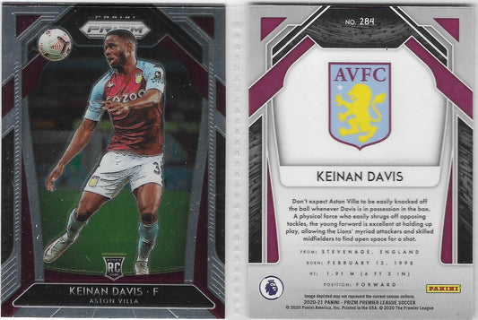 2020-21 Panini Prizm English Premier League EPL Soccer #284 Keinan Davis - ROOKIE CARD