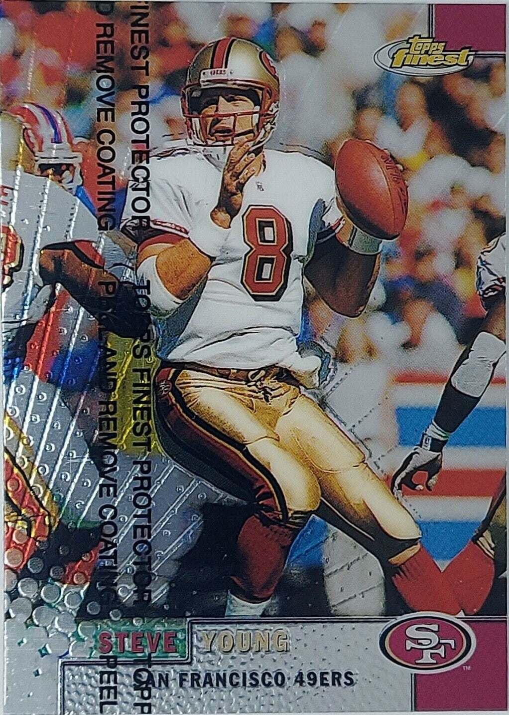 1999 TOPPS FINEST #40 STEVE YOUNG  SAN FRANCISCO 49ERS