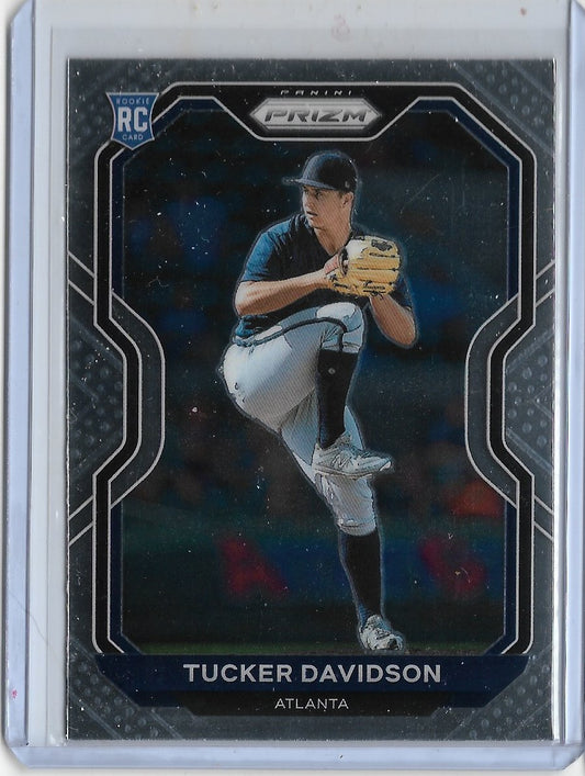 2021 Panini Prizm #52 TUCKER DAVIDSON-ATLANTA BRAVES Silver Prizm Rookie Card