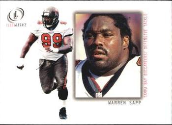 2001 Fleer Legacy #41 WARREN SAPP Tampa Bay Buccaneers HOF