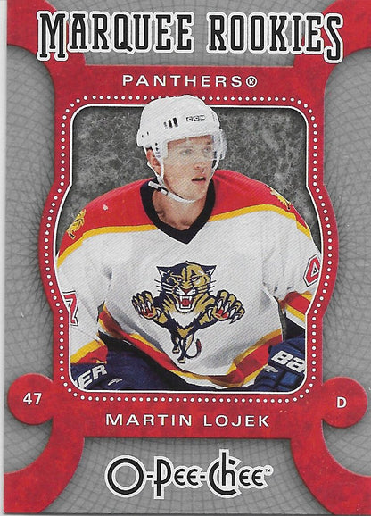 ROOKIE:  2007 O-PEE-CHEE #547 MARTIN LOJEK - FLORIDA PANTHERS  MINT