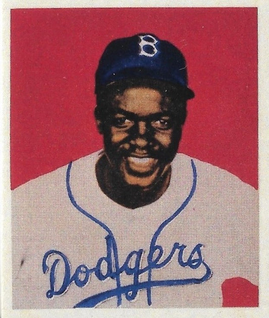 1949 BOWMAN #50 JACKIE ROBINSON - BROOKLYN DODGERS RP CARD - Not His Rookie