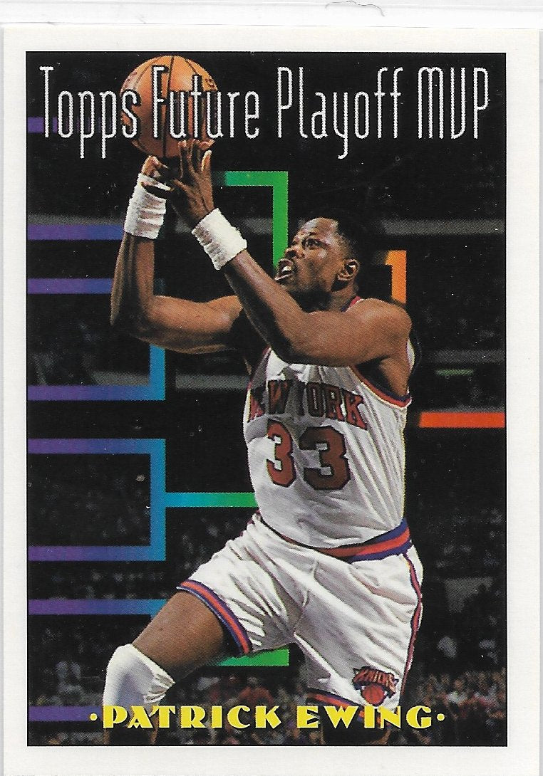 1993 TOPPS CARD #200 PATRICK EWING NEW YORK KNICKS FUTURES PLAYOFF MVP