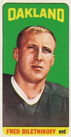 1965 Topps #133 FRED BILETNIKOFF ROOKIE REPRINT  Card - Oakland Raiders