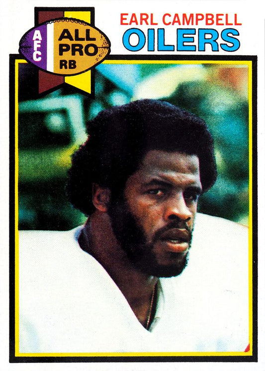 1979 Topps #390 EARL CAMPBELL Rookie Reprint Card Houston Oilers NFL Football