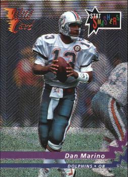 1992 WILD CARD #SS10 DAN MARINO - MIAMI DOLPHINS  STAT SMASHERS INSERT  CARD