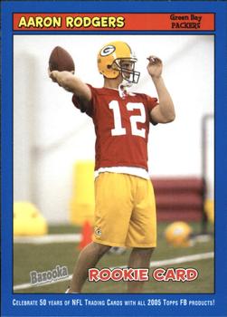 2005 Bazooka Blue #190 Aaron Rogers Reprint Card - Green Bay Packers