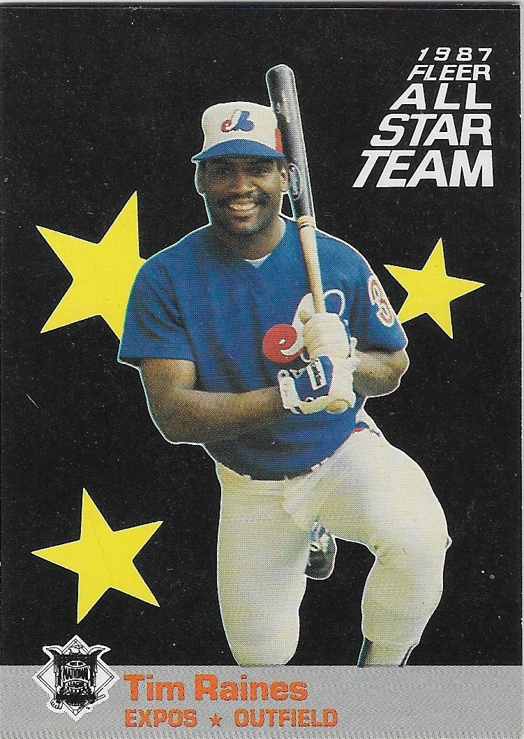 1987 FLEER "ALL-STAR" CARD #9 GEORGE BELL - MONTREAL EXPOS -