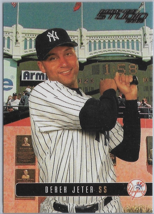 2003 Donruss Studio #56 DEREK JETER NEW YORK YANKEES Reprint Card .